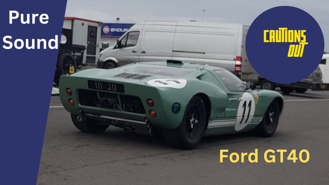 Ford GT40 VSCC Pomeroy Trophy Silverstone with Kermit the Frog -Pure Sound