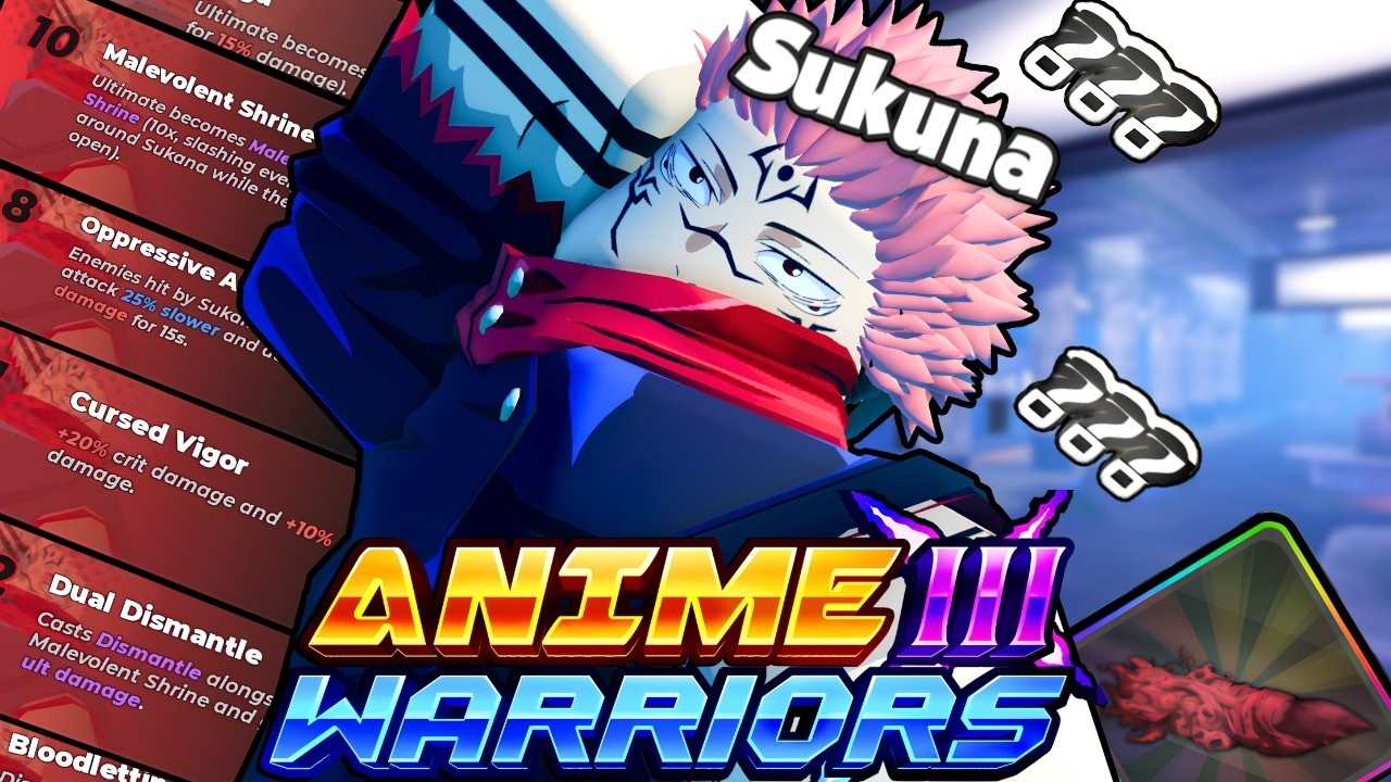 I Obtained The 1% SUKUNA To Reach 350M Power In Anime Warriors 3...