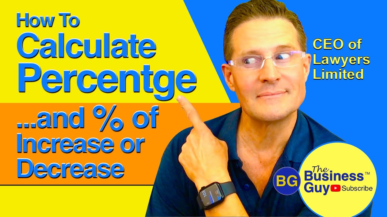 How to Calculate Percentages and Percent of Increase and Decrease
