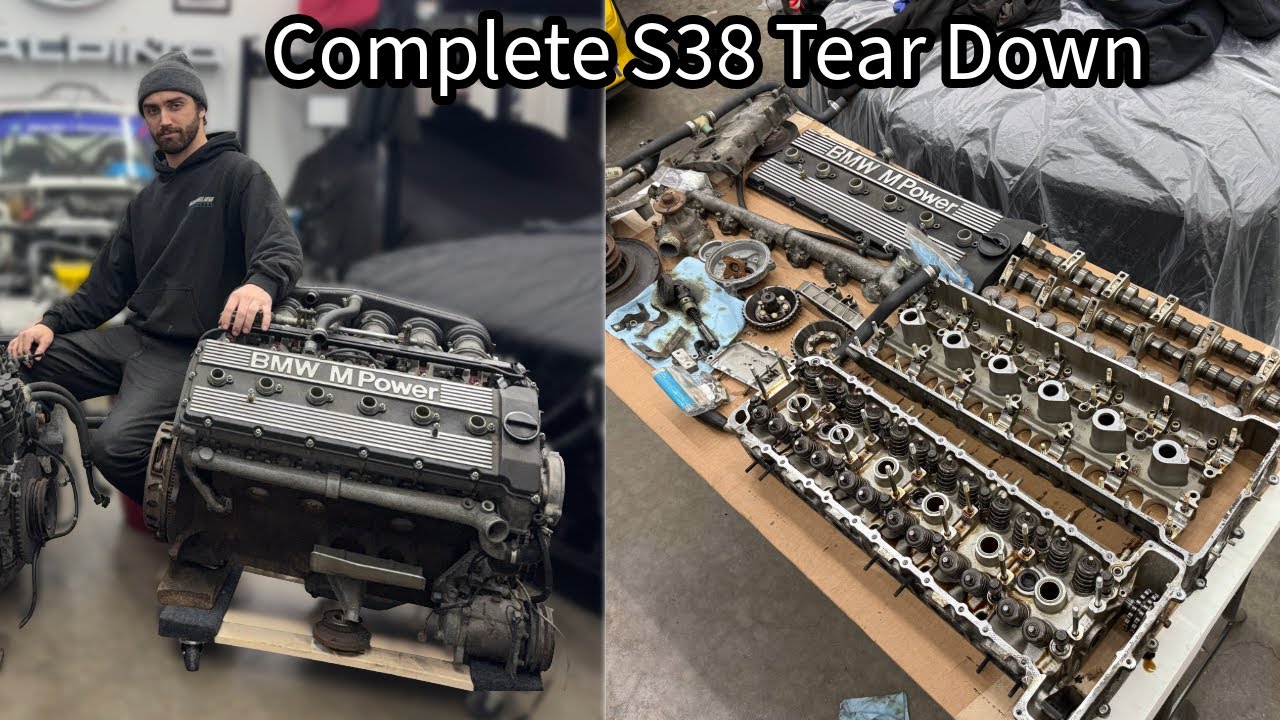 Complete Disassembly of a BMW S38 Engine For a Rebuild | S38 E30 Ep. 2