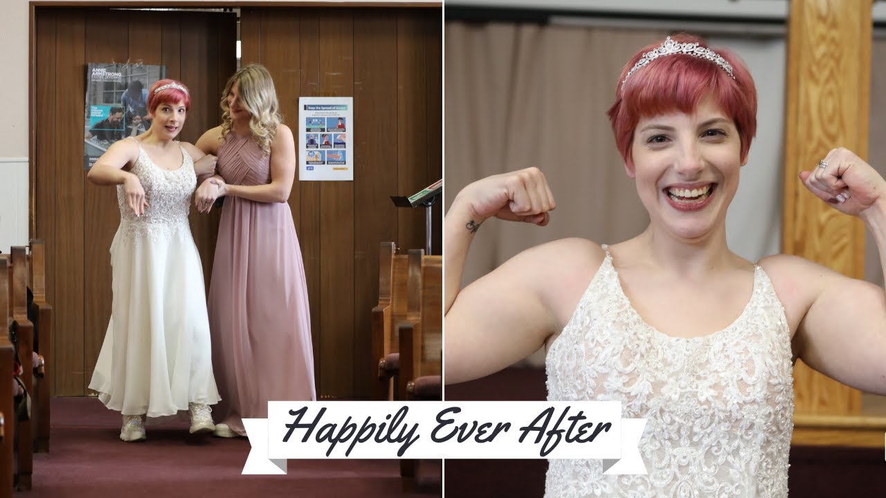 Bride With Cerebral Palsy Walks Unaided Down Aisle On Wedding Day