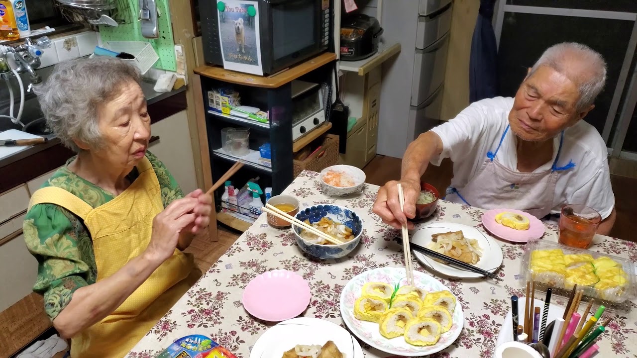 2019.07.31　高知名物　田野町　さくらのたまご寿司をじいちゃんばあちゃんが食べてみた。