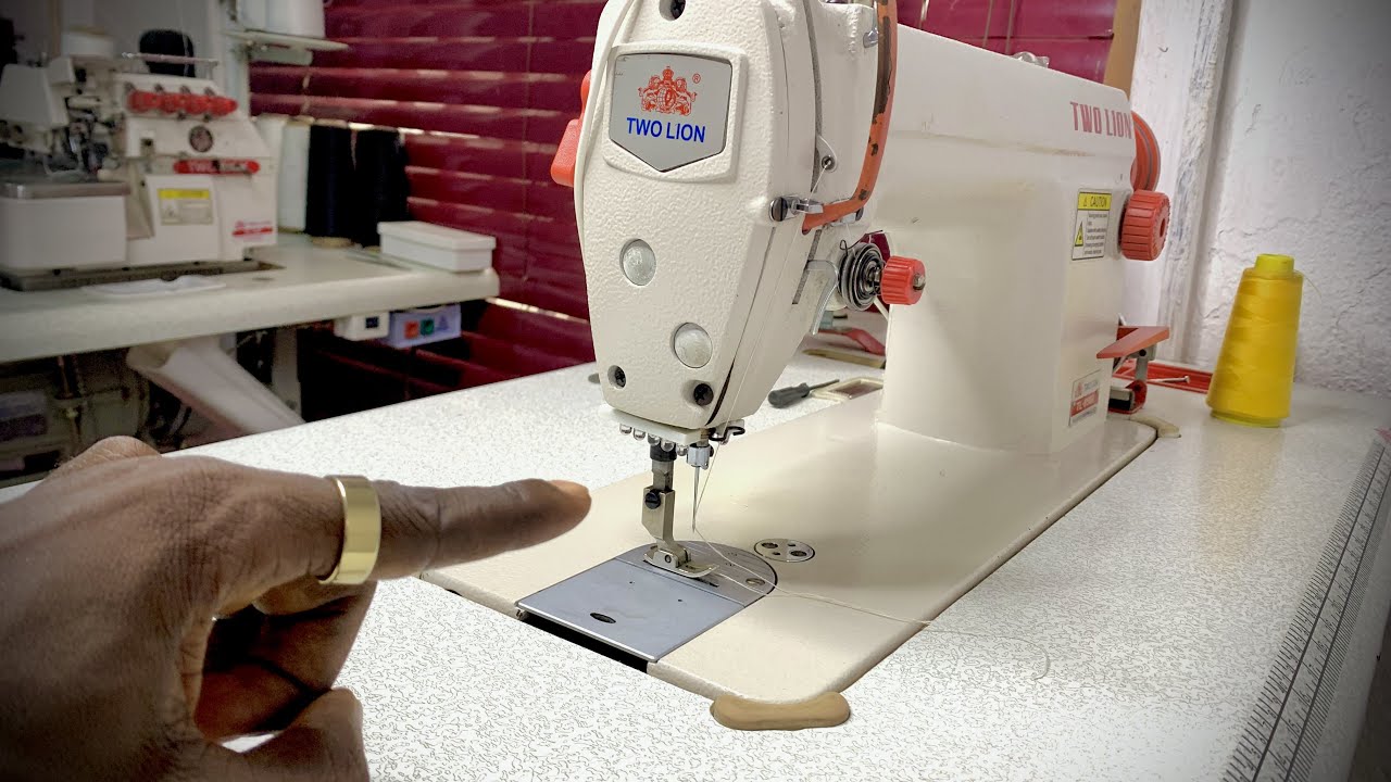 How to needle 🪡 an industrial sewing machine and threading 🧵