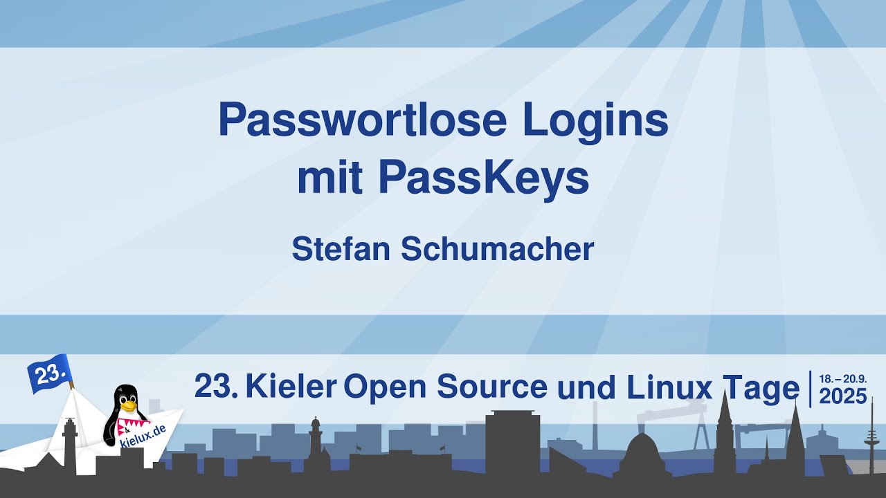 Passwortlose Logins mit PassKeys [23. Kielux 2025]