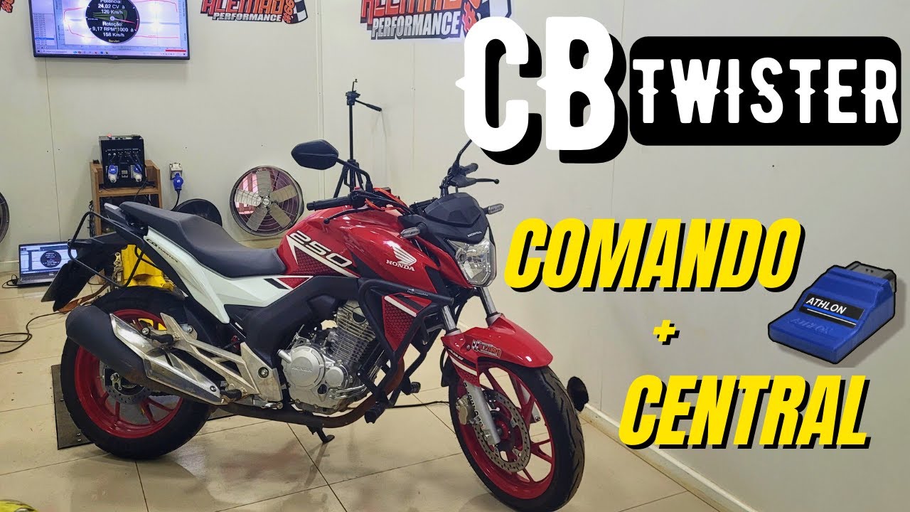 PREPARAÇÃO CB TWISTER com COMANDO e CENTRAL - ALEMÃO PERFORMANCE
