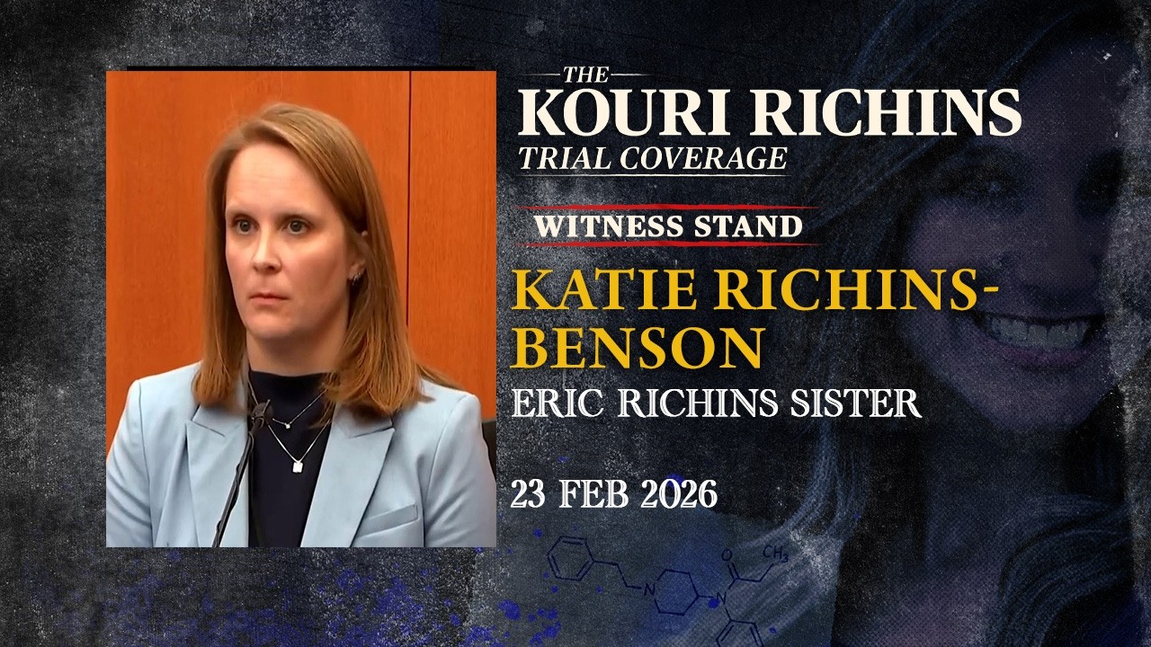 Katie Richins-Benson, Eric Richin's sister, testifies in Kouri Richins' murder trial