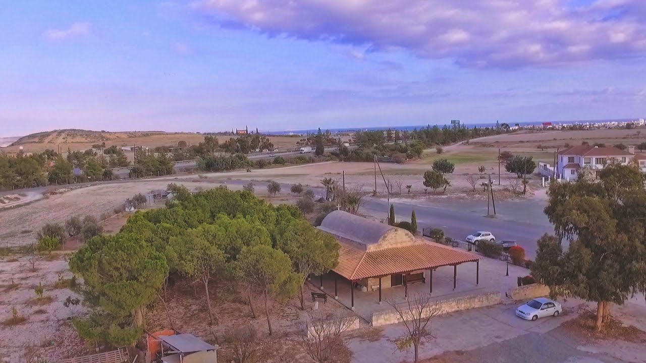 Virgin Mary of Vines or Virgin Mary Aimatoysa (Bloody), Aradippou (Cyprus Aerial Video)