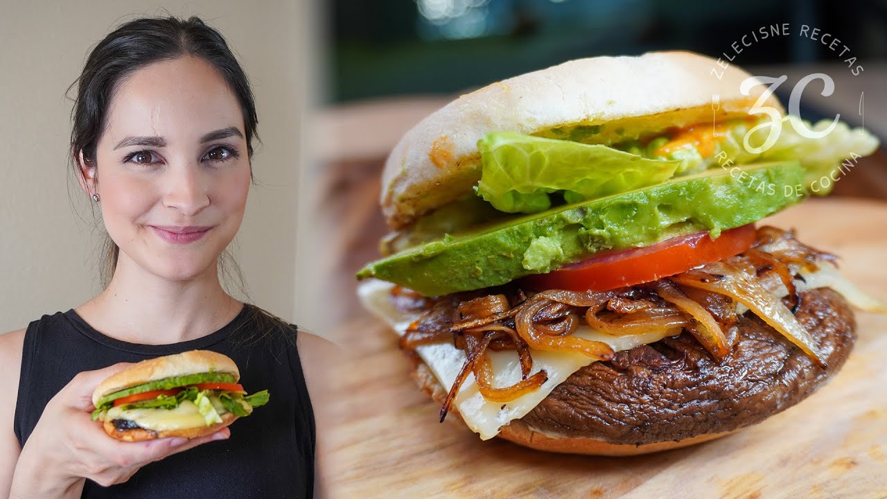 Hamburguesas de Portobello | Receta Saludable, Fácil y Rápida 🍔