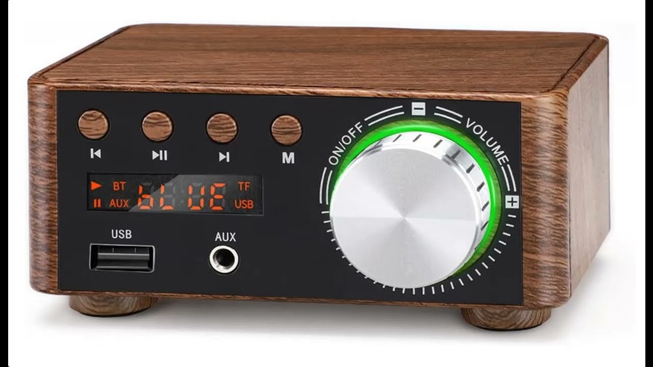 Facmogu 2x50W Mini Bluetooth 5.0 Power Amplifier : Introduce Features Highlight