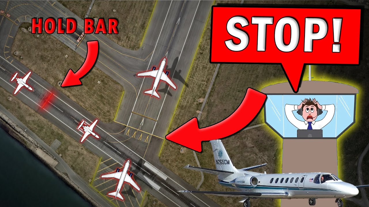 Mistake by Medical Jet Pilots Entering the Runway WITHOUT PERMISSION!