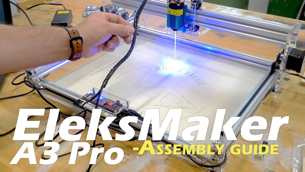 EleksMaker A3 Pro 2500mW LASER - Assembly Guide | UNPACKING | Links
