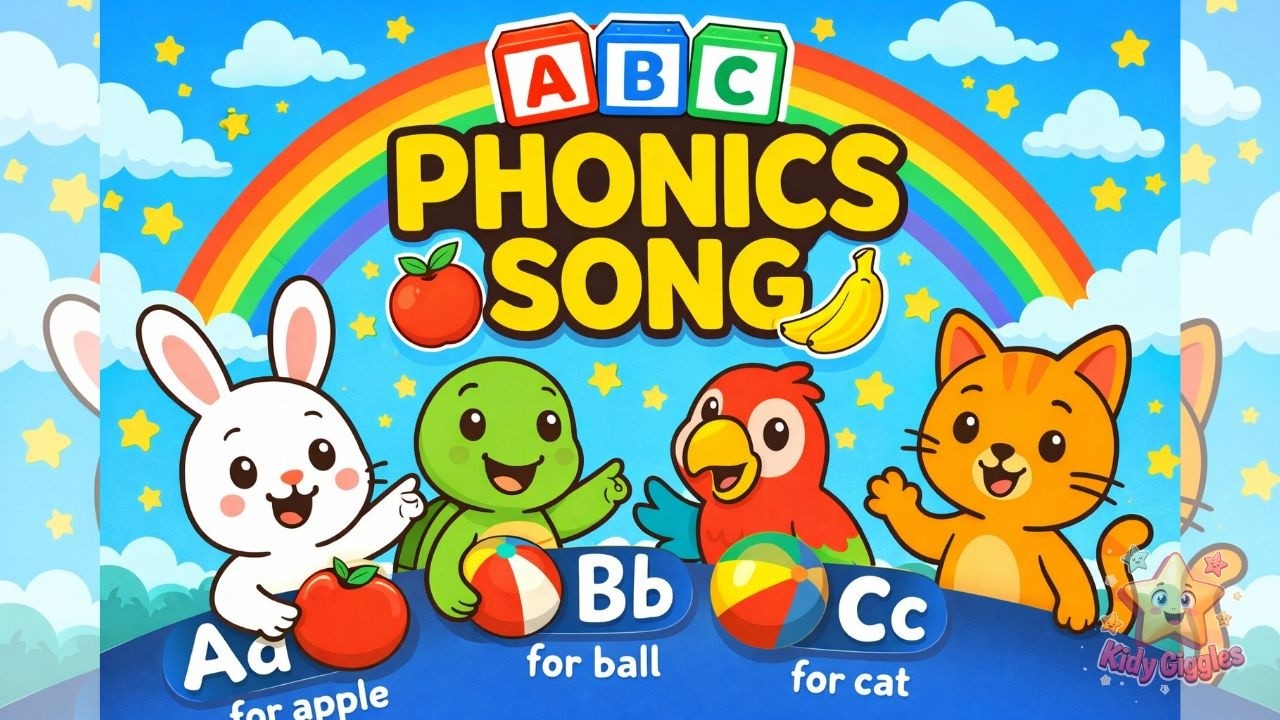 Animals Alphabet Song + Alphabet Phonic Song | Pre-School Learning Videos
