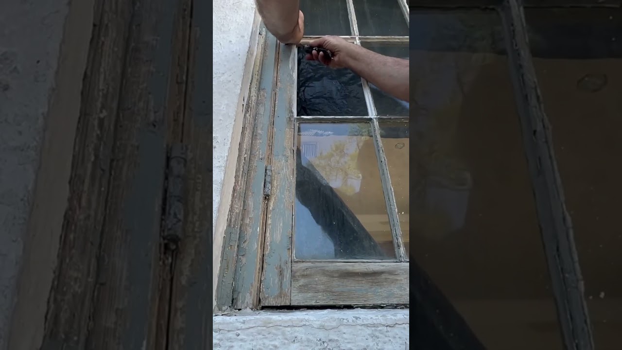 Давайте заменим оконное стекло простым способом!