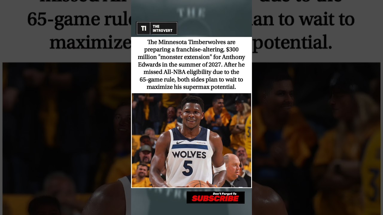 $300 MILLION ON THE TABLE! 💰🐺 The Wolves are planning a historic payday for Ant Man! 🏀👀 #shorts
