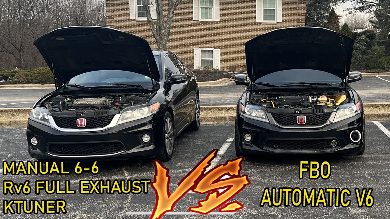RV6 Full Exhaust Manual 6-6 VS FBO TUNED AUTOMATIC V6 (9th gen Honda Accord)