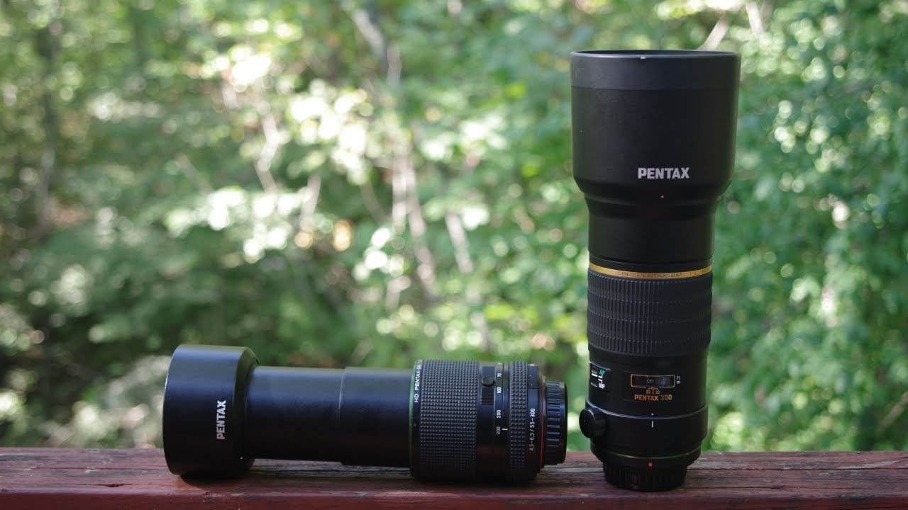 Pentax 300mm DA* vs 55-300mm PLM lens quick image test shot