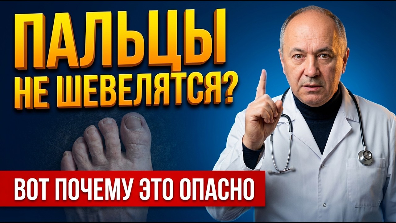 Пальцы на ногах не шевелятся по отдельности — вот почему это первый сигнал беды