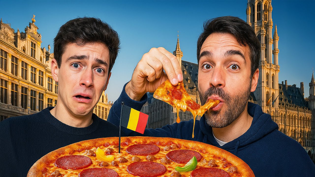 La plus GRANDE pizza de Bruxelles ! 🇧🇪