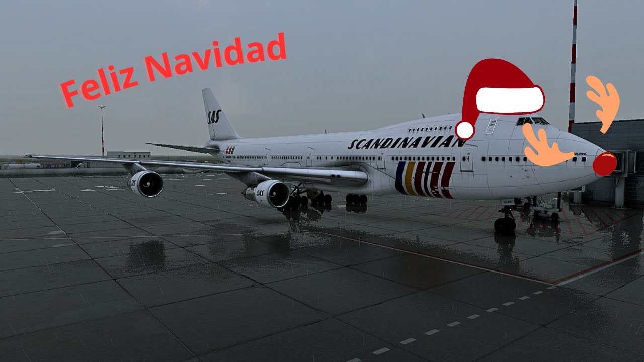 Especial Navideño EP.1// Nos vamos con Santa Claus! // X-Plane 12.4 747-200 FELIS // Roma-Romanievi
