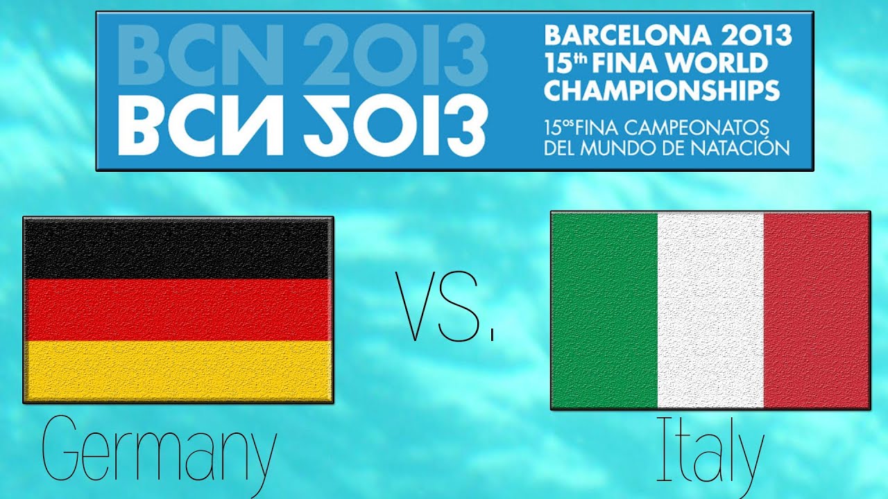 Deutschland vs. Itlaien Wasserball WM 2013 (Men)