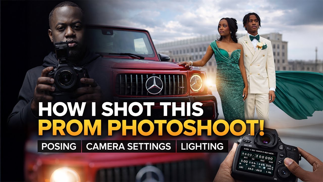 How I Shot This Prom Photoshoot | Prom Photography BTS, Camera Settings, Posing & Lighting Tips