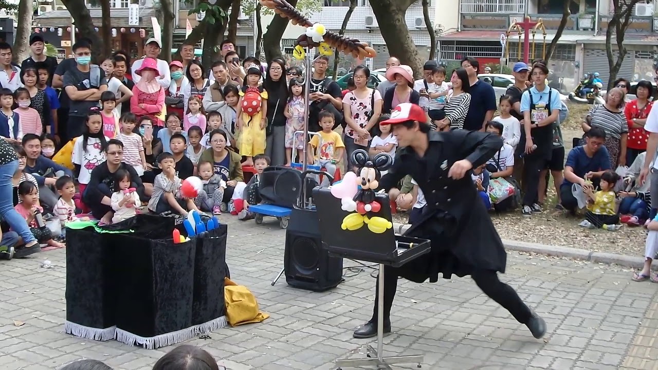 台南市水坪塭公園街頭氣球表演part01