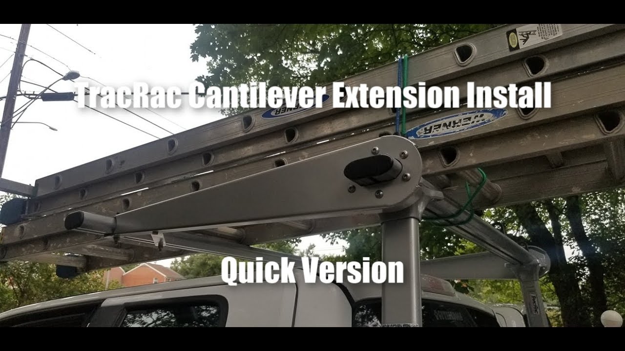 TracRac Ladder Rack  How to Install Cantilever Extension
