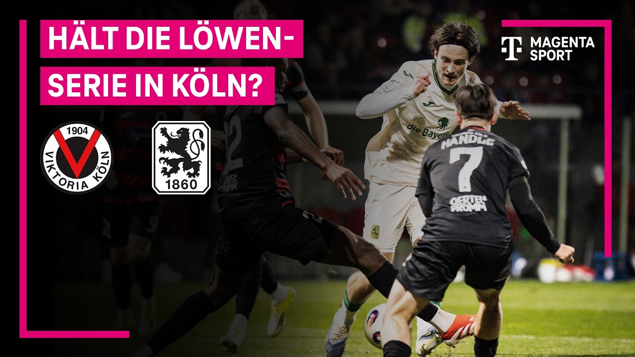 FC Viktoria Köln - TSV 1860 München, Highlights mit Live-Kommentar | 3. Liga | MAGENTA SPORT
