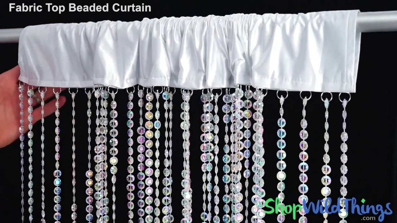 Fabric Top Beaded Curtains - ShopWildThings
