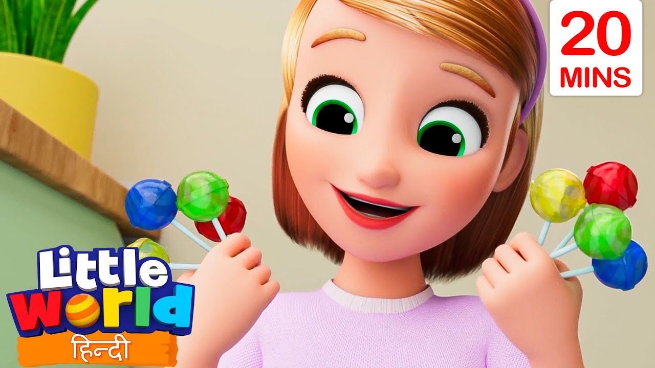 Fun And Tasty Lollipop! | Little World | Nursery Rhymes For Kids | Little World In Hindi