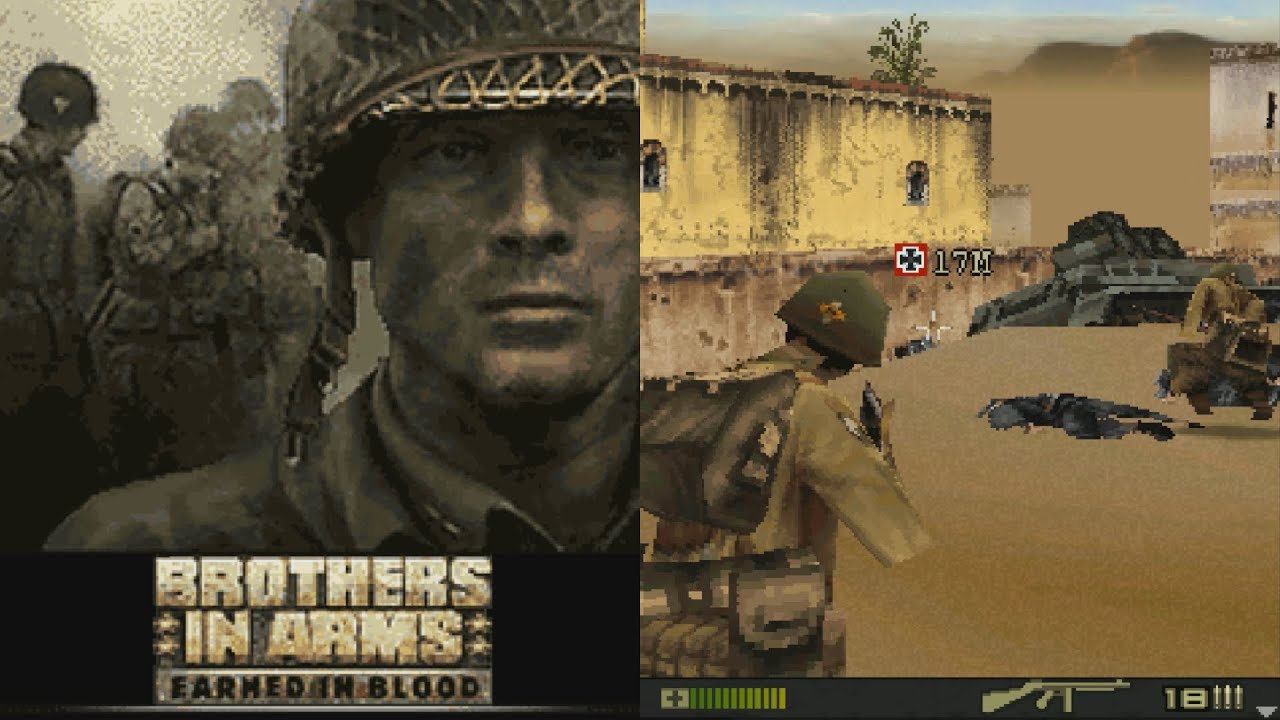 Brothers in Arms: Earned in Blood SYMBIAN ИГРА (Gameloft 2006 год) ПОЛНОЕ ПРОХОЖДЕНИЕ