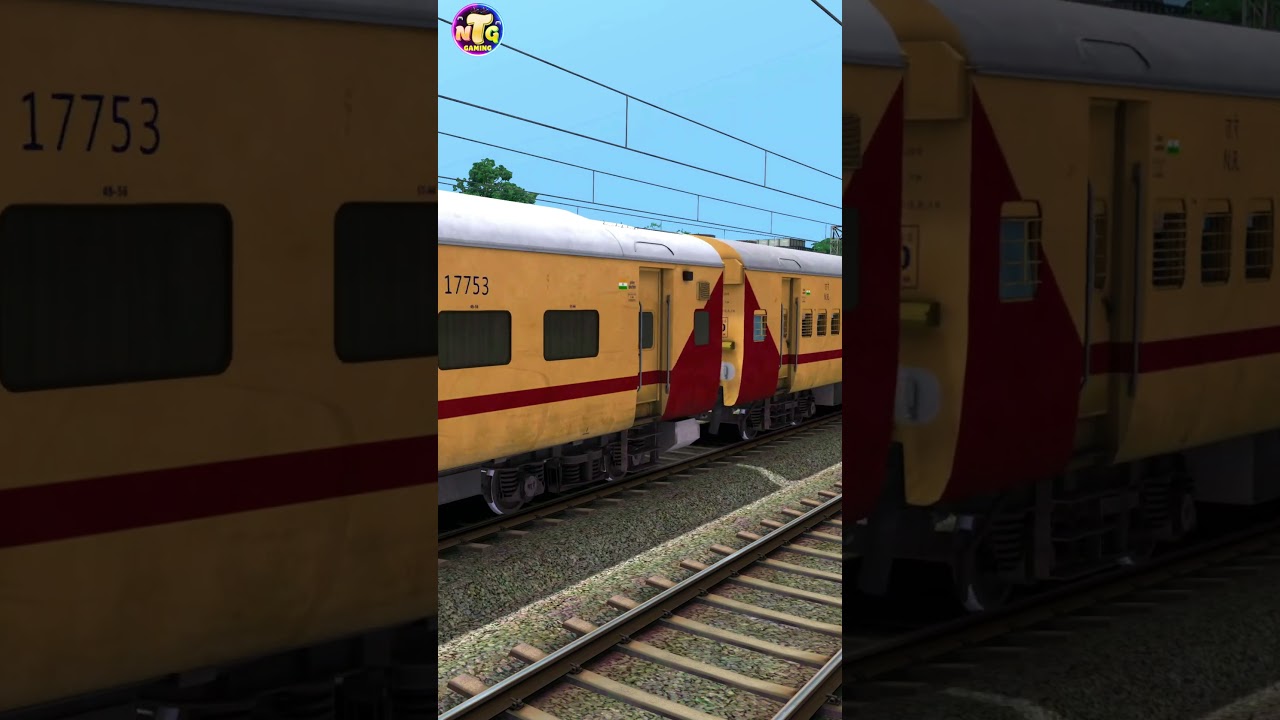 TRAIN HIGH SPEED CROSSING #indianrailways #trainsimulator #passengertrain #indianrailway