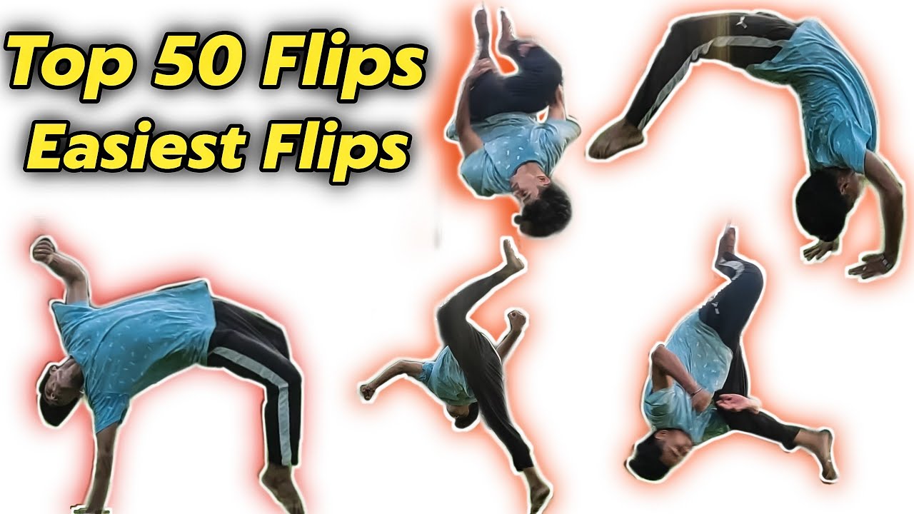 Best Top 50 Easiest Flips & Tricks || Tricking / Tumbling 🔥🔥