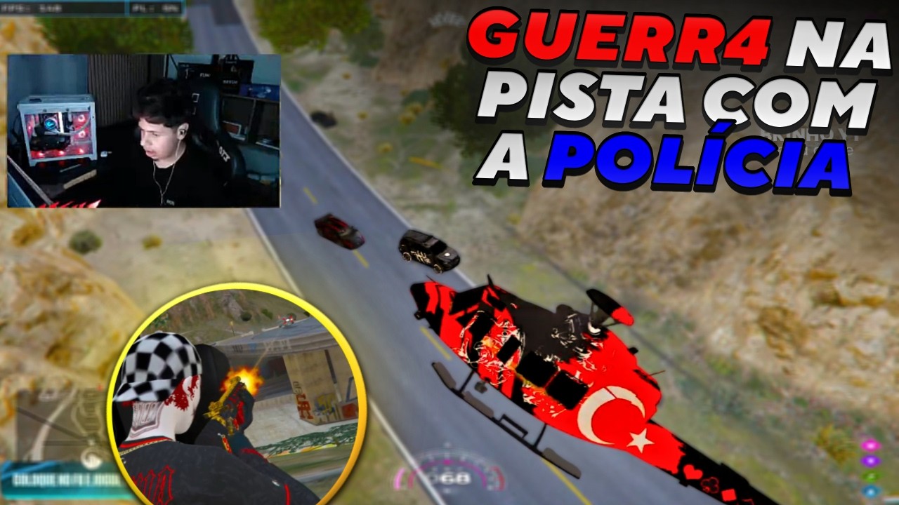 GUERR4 NA PISTA COM A POLÍCIA   |  HYPE RP  |  GTA RP  |   🇹🇷