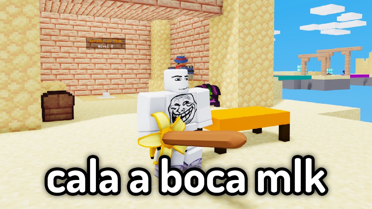 a gente quase perdeu a amizade dando rage no Bedwars do Roblox