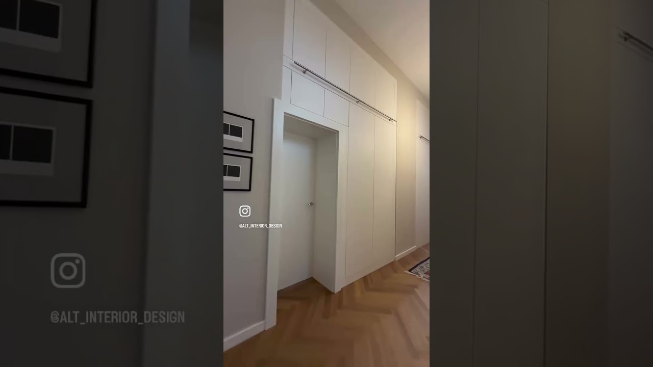 Einbauschr&auml;nke im Flur als Garderobe 🧥 🧢 🧣 👞 #interiordesign