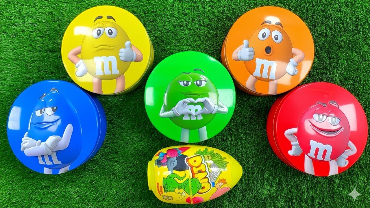 Satisfying Video | Delightful Unpacking Mystery Tins with Colorful Skittles & Sweet M&M'S Candy ASMR