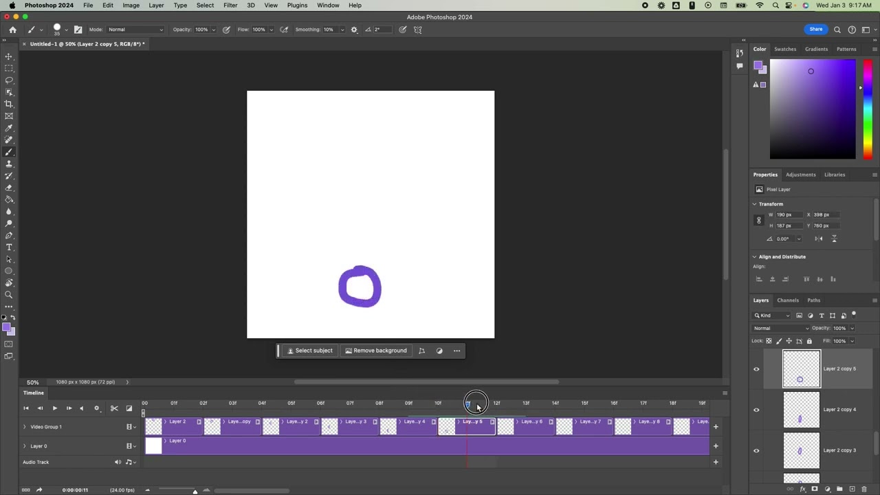 Photoshop Bouncing Ball