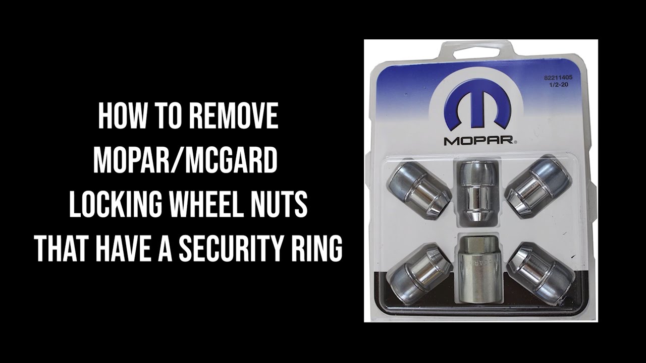 How to remove Mopar / McGard Locking Wheel Nuts