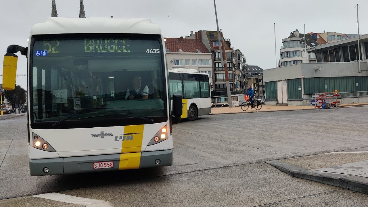 VanHool NewAG300 4635 | 52- Brugge via Gistel en Bekegem | Lijn opname | 4K | Oostende
