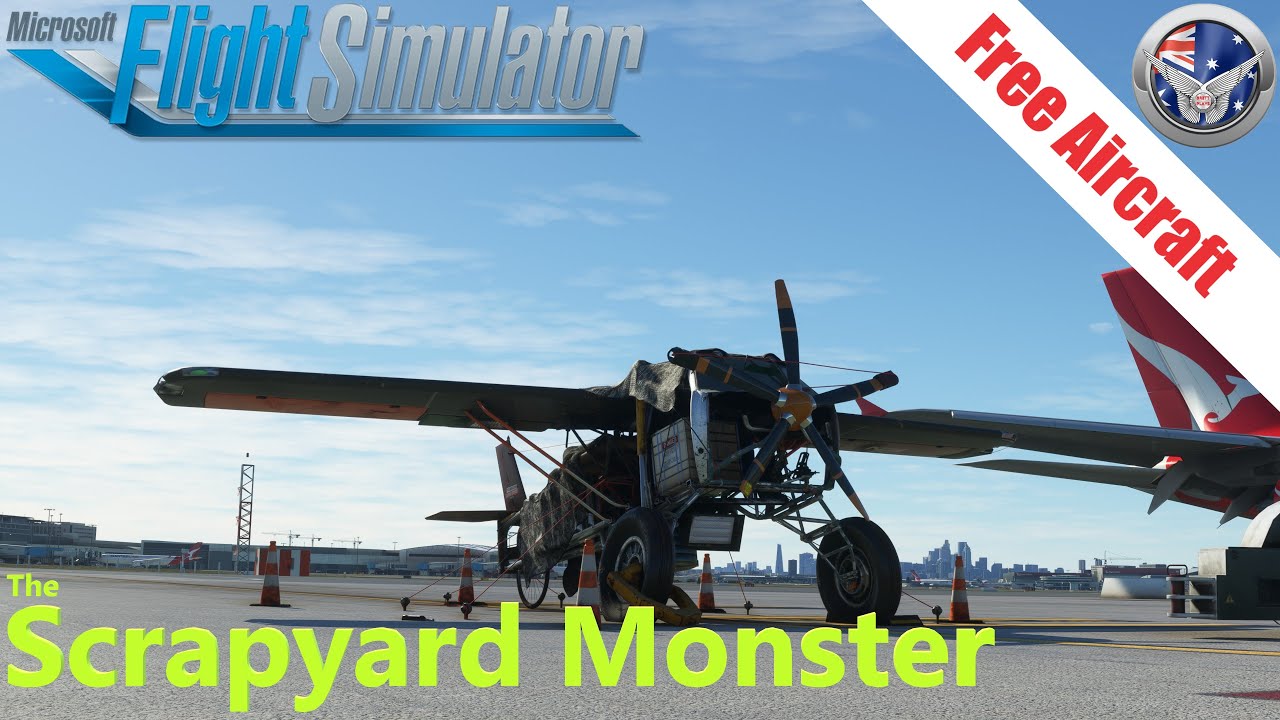 Freeware Aircraft - The Scrapyard Monster - Flight/Review - Microsoft Flight Simulator