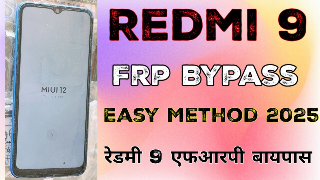 Xiaomi Redmi 9 Activ Frp Bypass Miui 12.5.15 | Redmi 9 Activ Reset Google Account | Easy Method 2025
