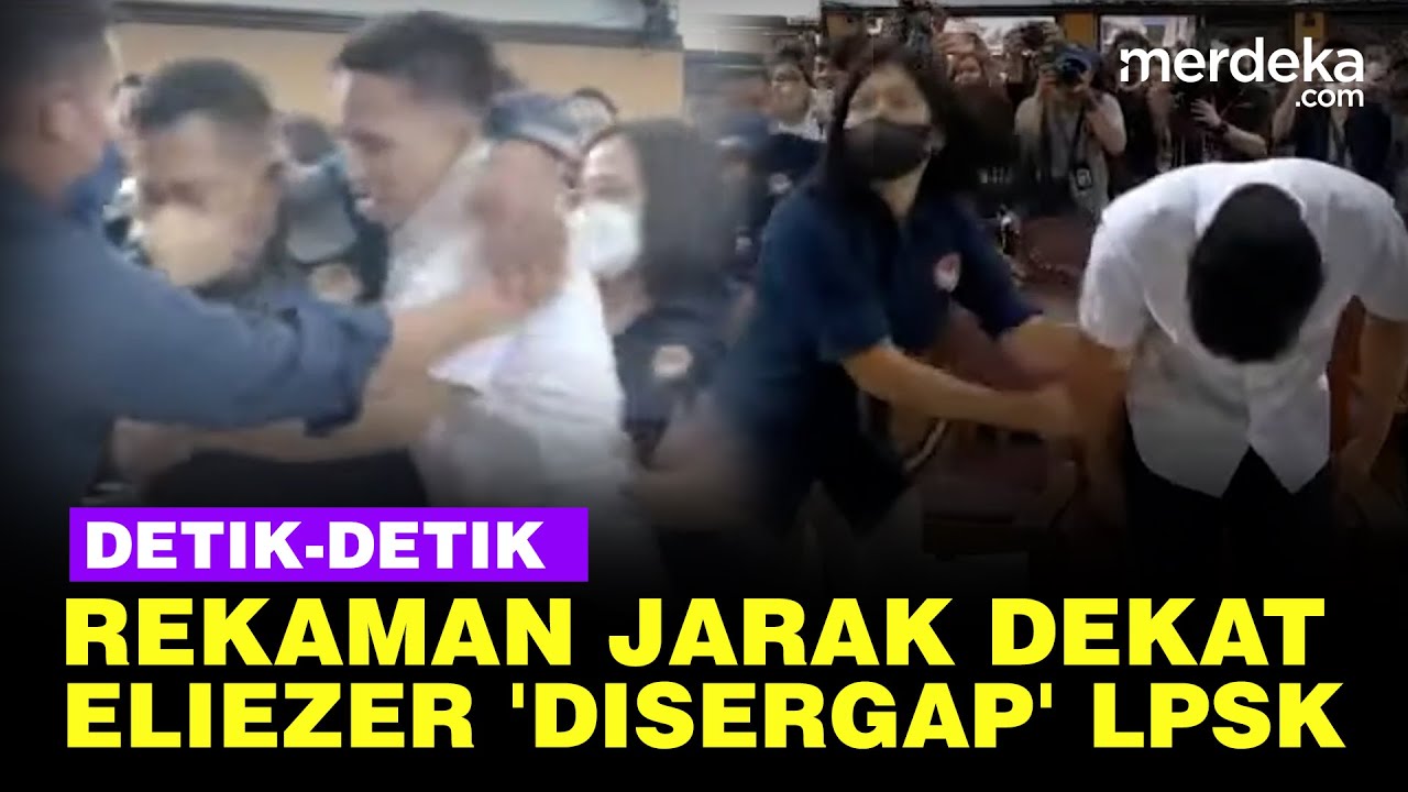 Rekaman Jarak Dekat Wanita LPSK 'Sergap' Lindungi Eliezer Usai Divonis Ringan
