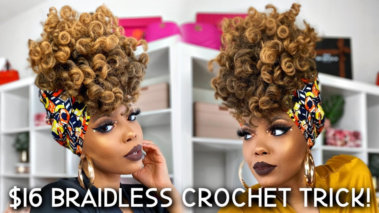 😱 Only $16 | Wearing MY Crochet Braid Wig BACKWARDS!!! + QUICK & EASY Beginner Headwrap TUTORIAL