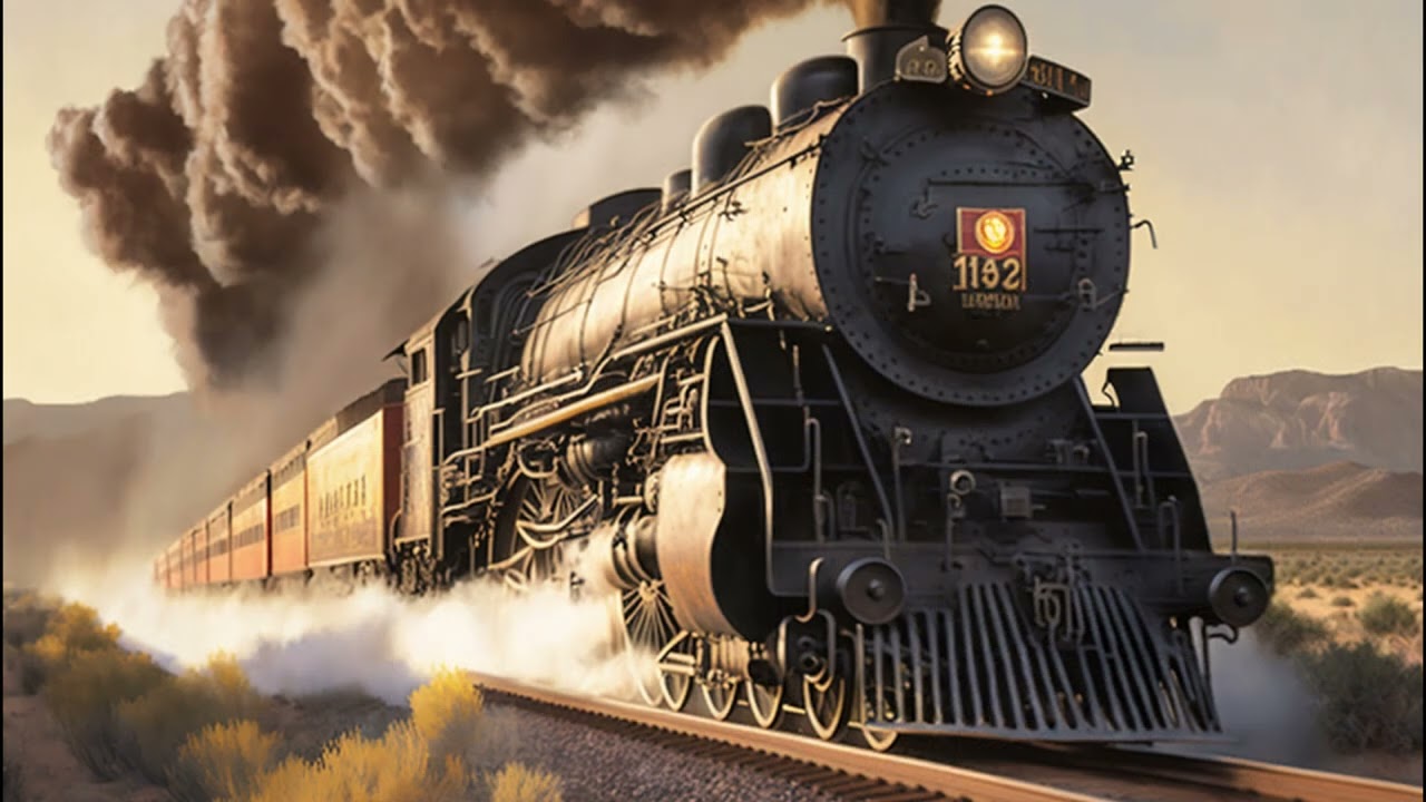 1 Hour of Relaxing Steam Locomotive Engine and Horn Sound for a Calming Experience