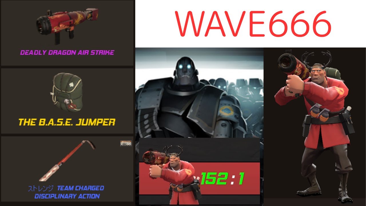 Team Fortress 2 Wave 666 MvM Air Strike Soldier Gameplay
