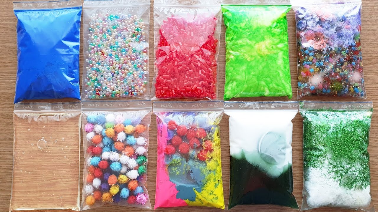 Making Crunchy Slime with BIG Bags Satisfying - Slime Videos