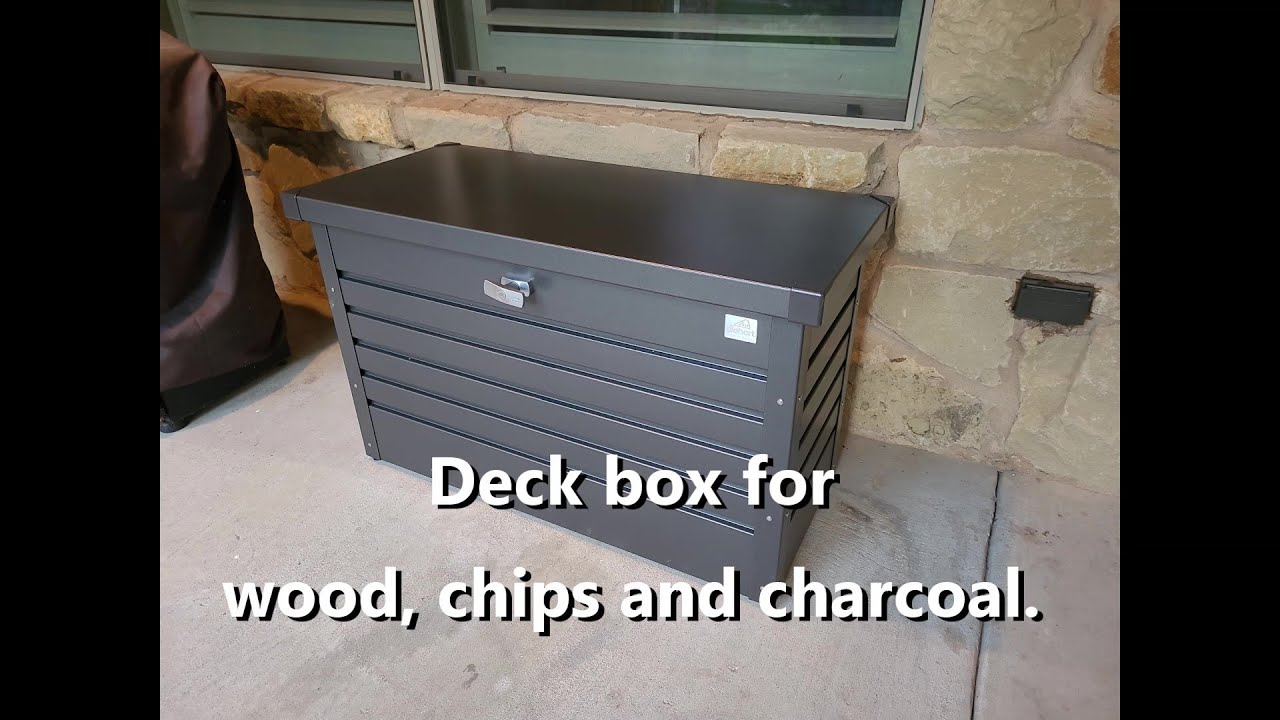 Leisure Time BIOHORT - deck and patio box for wood, chips and charcoal for grilling and smoking