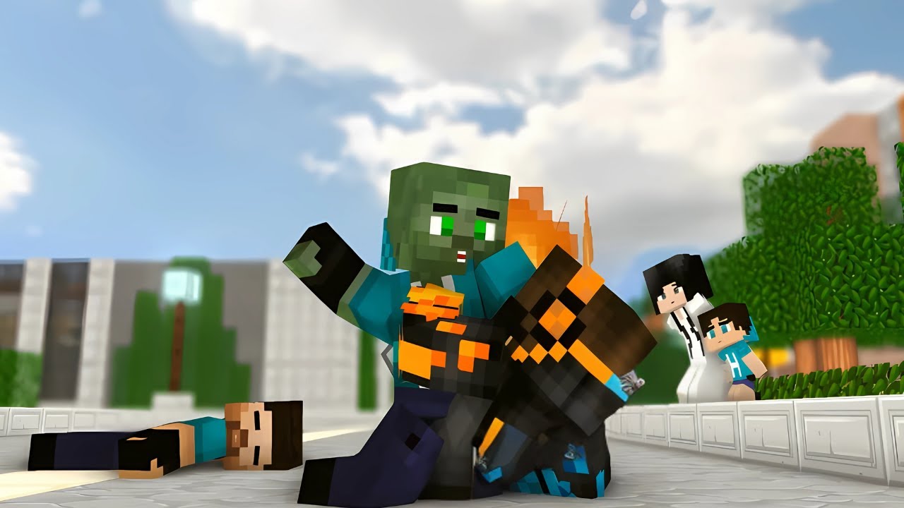 MINECRAFT ZOMBIE AND HEROBRINE FAMILY SAD LIFE (LOVE STORY ?!!) - Minecraft Animation JJ & Mikey