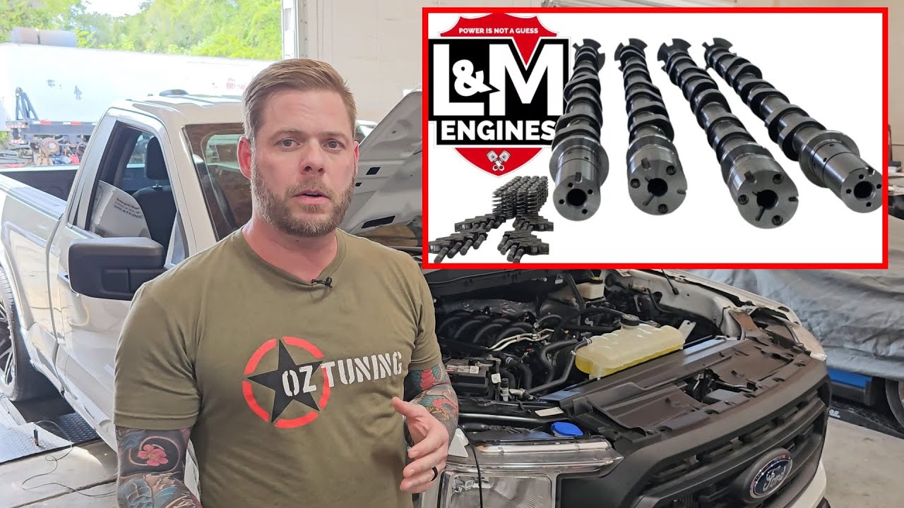 L&M Gen 4 F150 5.0L Coyote cams. Oz Tuning dialing them in with impressive gains.